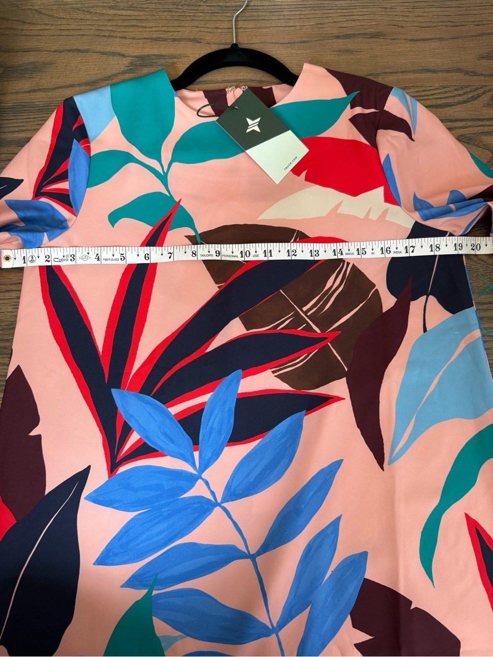 NWT Tuckernuck Vibrant Palms Feather Jamie a statement dress! Size XS, fits big. - Picture 11 of 12